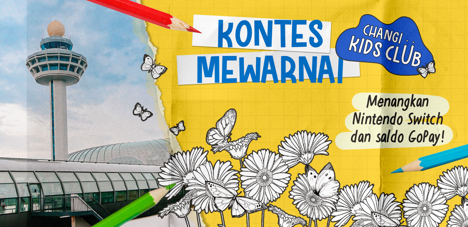AJAK SI KECIL MENGENAL ALAM MELALUI KOMPETISI MEWARNAI CHANGI KIDS CLUB!