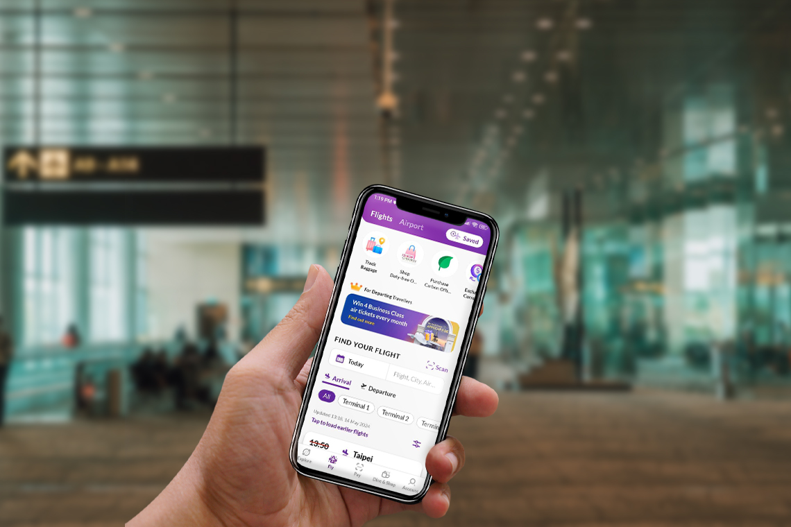 Cara check-in di Changi Airport jadi lebih praktis dengan Changi App.