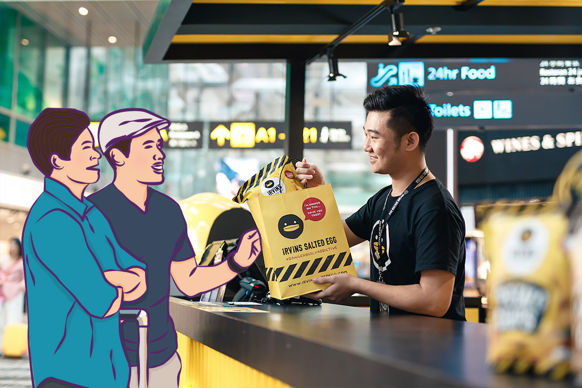Jangan lupa membeli persediaan snack populer di Changi Airport untuk menambah momen seru bareng sahabat nantinya.