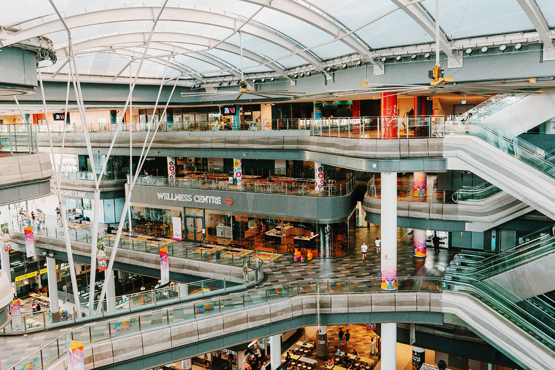 Our Tampines Hub, tempat rekreasi penduduk lokal di daerah sekitar Changi.