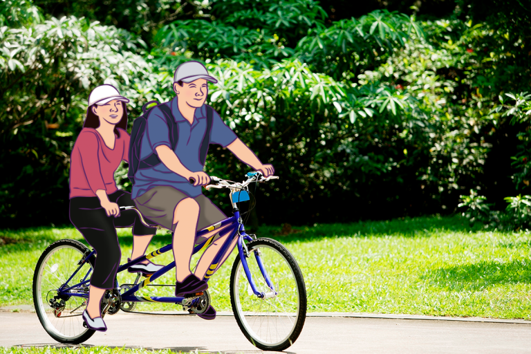 Ada banyak sekali pilihan aktivitas budget-friendly di Singapura, misalnya kamu bisa menyewa sepeda dan pergi mengelilingi daerah sekitar Changi bersama pasanganmu.