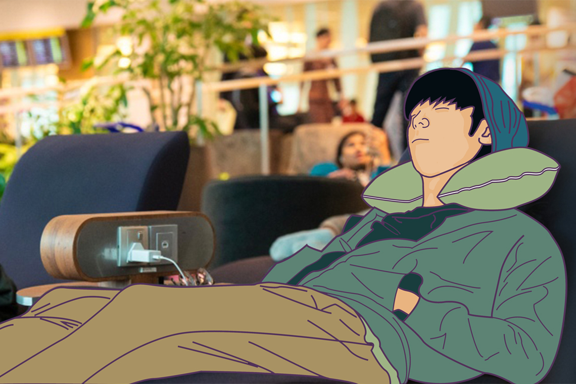 Snooze Lounge adalah pilihan yang bagus untuk beristirahat atau tidur di Changi Airport secara gratis sambil menunggu penerbanganmu