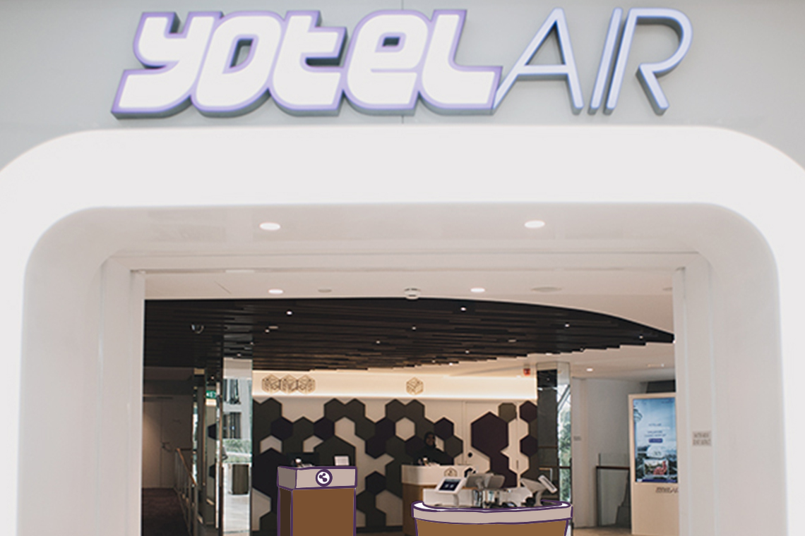 Kalau kamu mau beristirahat di Jewel Changi Airport, YOTELAIR adalah pilihan yang tepat.